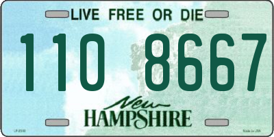 NH license plate 1108667