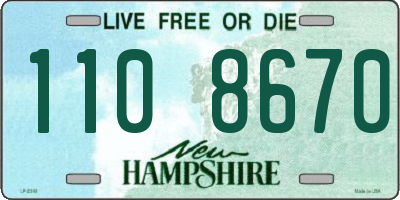 NH license plate 1108670