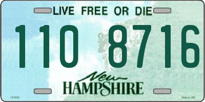 NH license plate 1108716