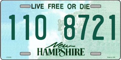 NH license plate 1108721