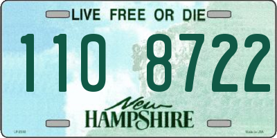 NH license plate 1108722