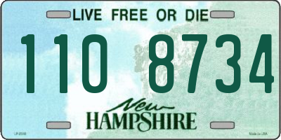 NH license plate 1108734