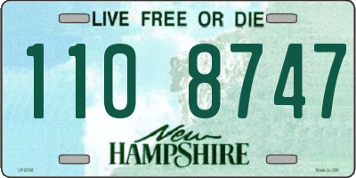 NH license plate 1108747