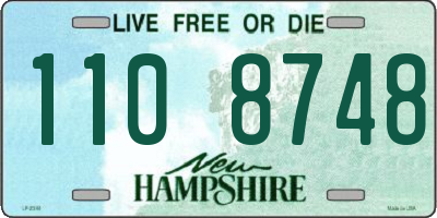 NH license plate 1108748