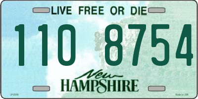 NH license plate 1108754