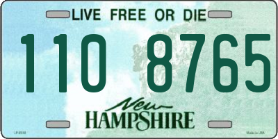 NH license plate 1108765