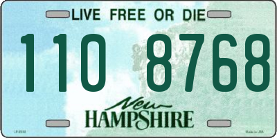 NH license plate 1108768
