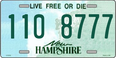 NH license plate 1108777