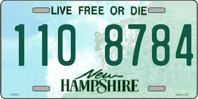 NH license plate 1108784