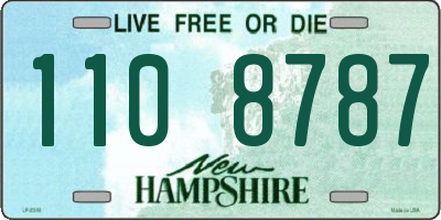 NH license plate 1108787