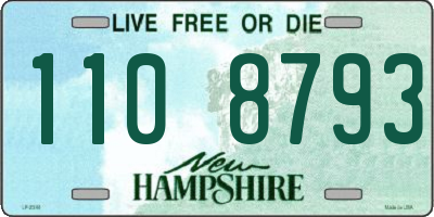 NH license plate 1108793
