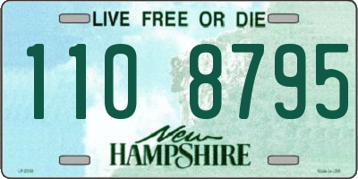 NH license plate 1108795