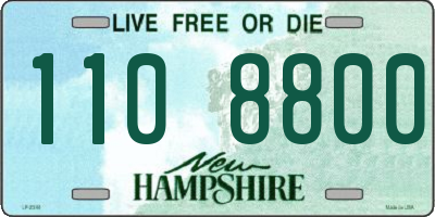 NH license plate 1108800