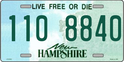NH license plate 1108840