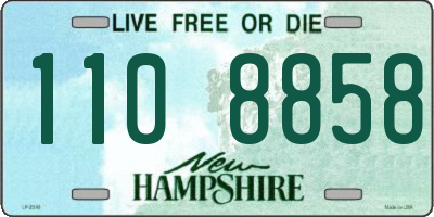 NH license plate 1108858
