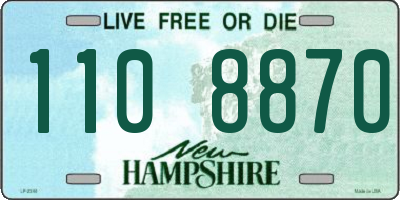 NH license plate 1108870