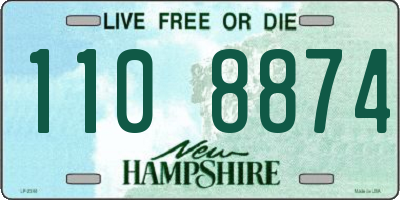 NH license plate 1108874