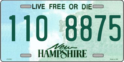 NH license plate 1108875