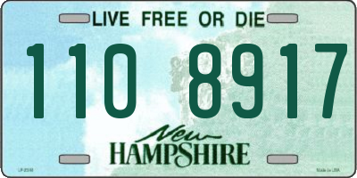 NH license plate 1108917