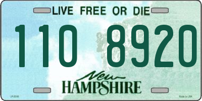 NH license plate 1108920