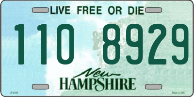 NH license plate 1108929