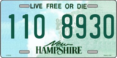 NH license plate 1108930