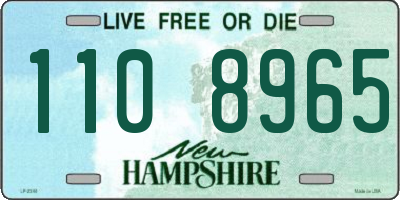 NH license plate 1108965