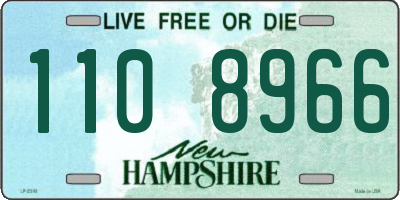 NH license plate 1108966