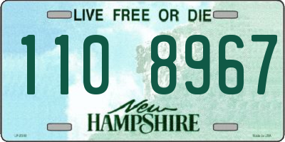 NH license plate 1108967