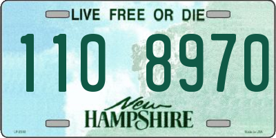 NH license plate 1108970
