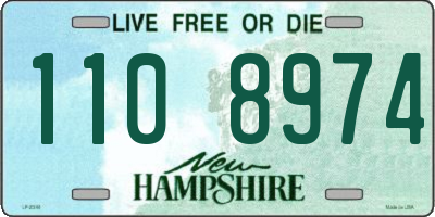 NH license plate 1108974
