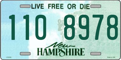 NH license plate 1108978