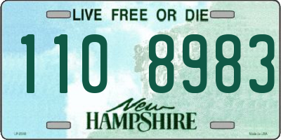 NH license plate 1108983
