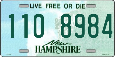 NH license plate 1108984