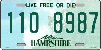 NH license plate 1108987