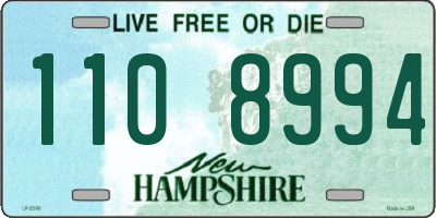NH license plate 1108994