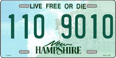 NH license plate 1109010