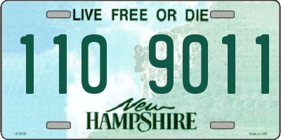 NH license plate 1109011