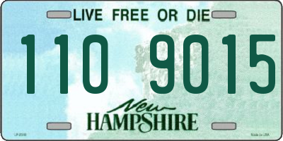 NH license plate 1109015