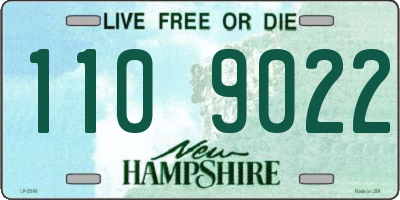 NH license plate 1109022