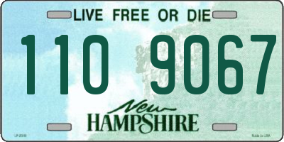 NH license plate 1109067