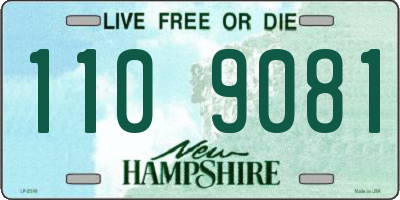 NH license plate 1109081
