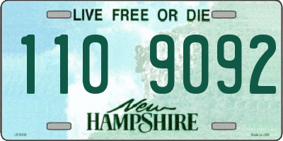 NH license plate 1109092
