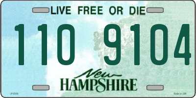 NH license plate 1109104