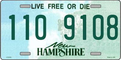NH license plate 1109108
