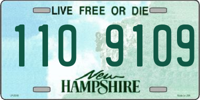 NH license plate 1109109