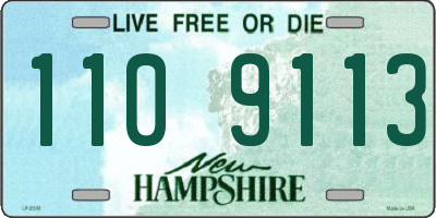 NH license plate 1109113