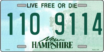 NH license plate 1109114