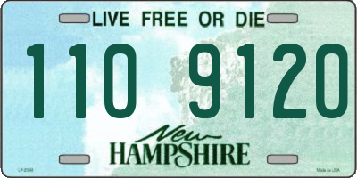 NH license plate 1109120