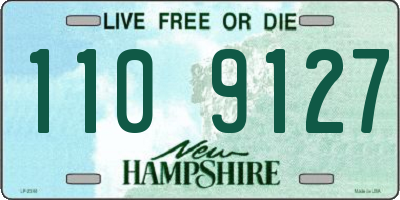NH license plate 1109127